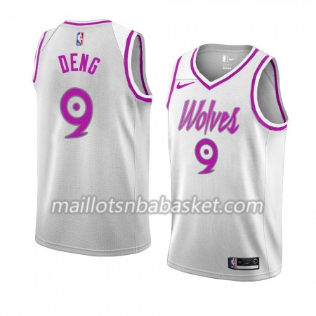 Maillot Homme Minnesota Timberwolves Luol Deng 9 2018-19 Nike Blanc Swingman